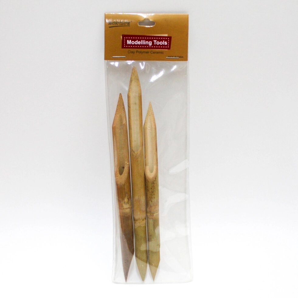 Набор двусторонних бамбуковых перьев для письма и каллиграфии, 3 шт. от компании Интернет-магазин VPROK_kz - фото 1
