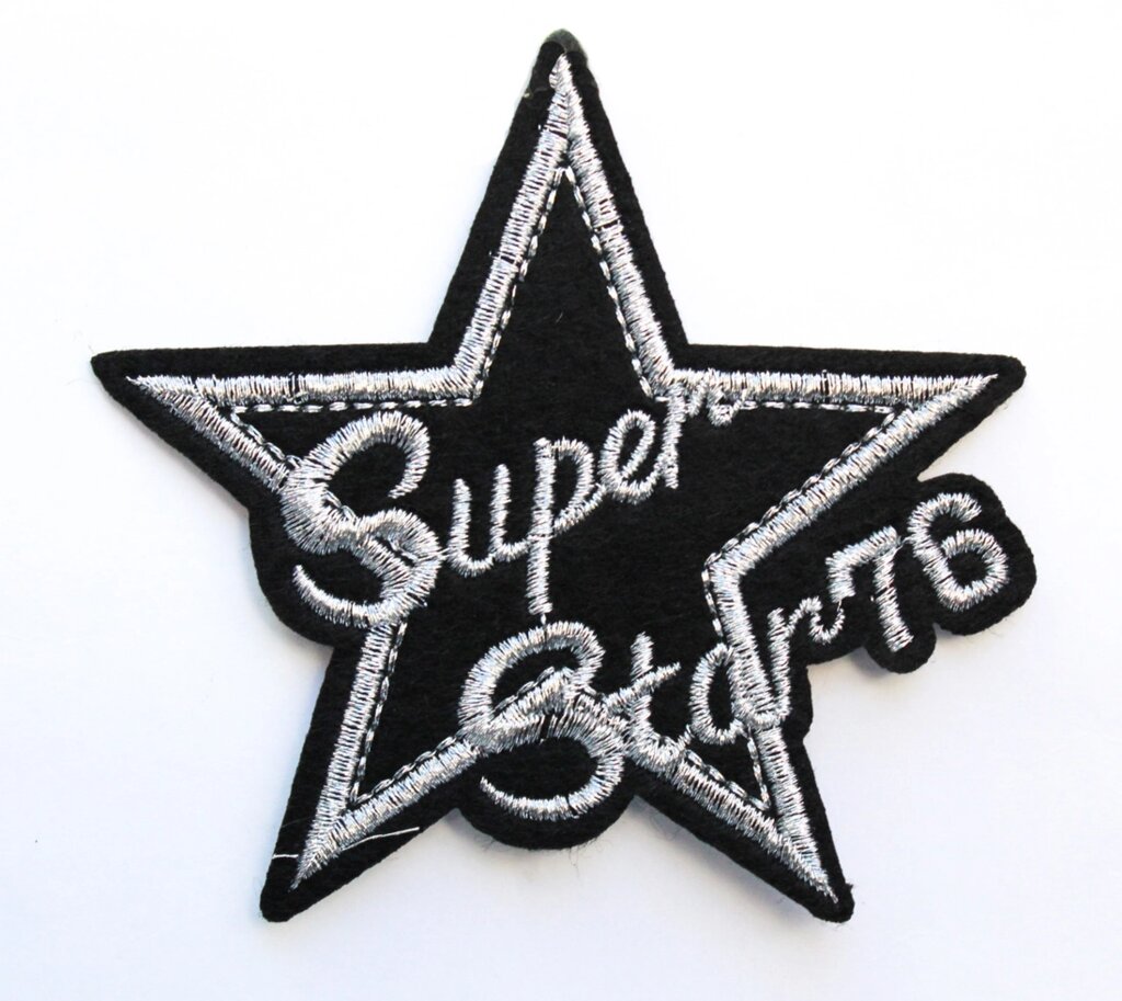 Нашивка на одежду, "Super Star 76", 7 см от компании Интернет-магазин VPROK_kz - фото 1