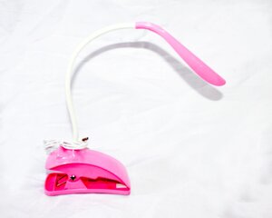 Настольная лампа, USB шнур, розовая