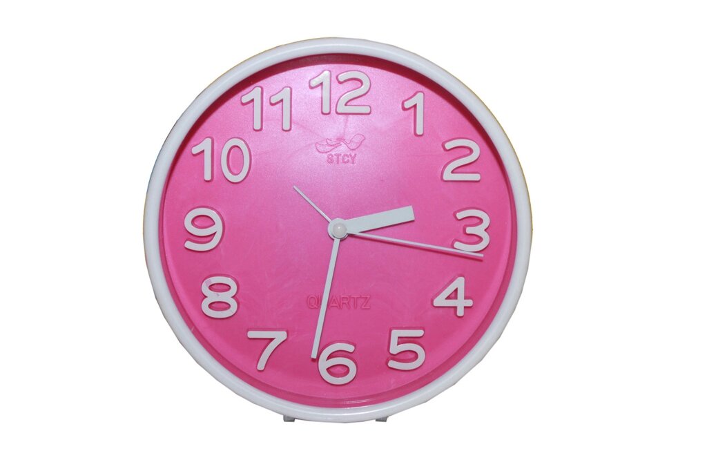 Настольные часы "STCY", розовые от компании Интернет-магазин VPROK_kz - фото 1