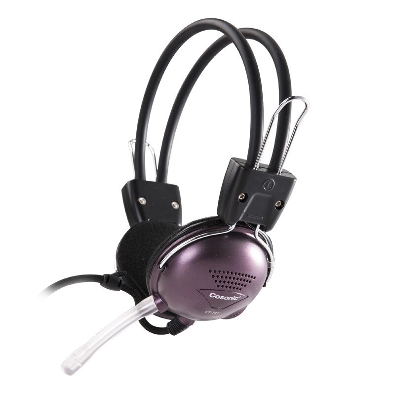 Наушники "Headphones+ microphone  Cosonic  CT-737,Ø 30mm,32Ω   15,93 3 dB,20-20,000Hz,30mW,2.2m  кор-60шт" от компании Интернет-магазин VPROK_kz - фото 1