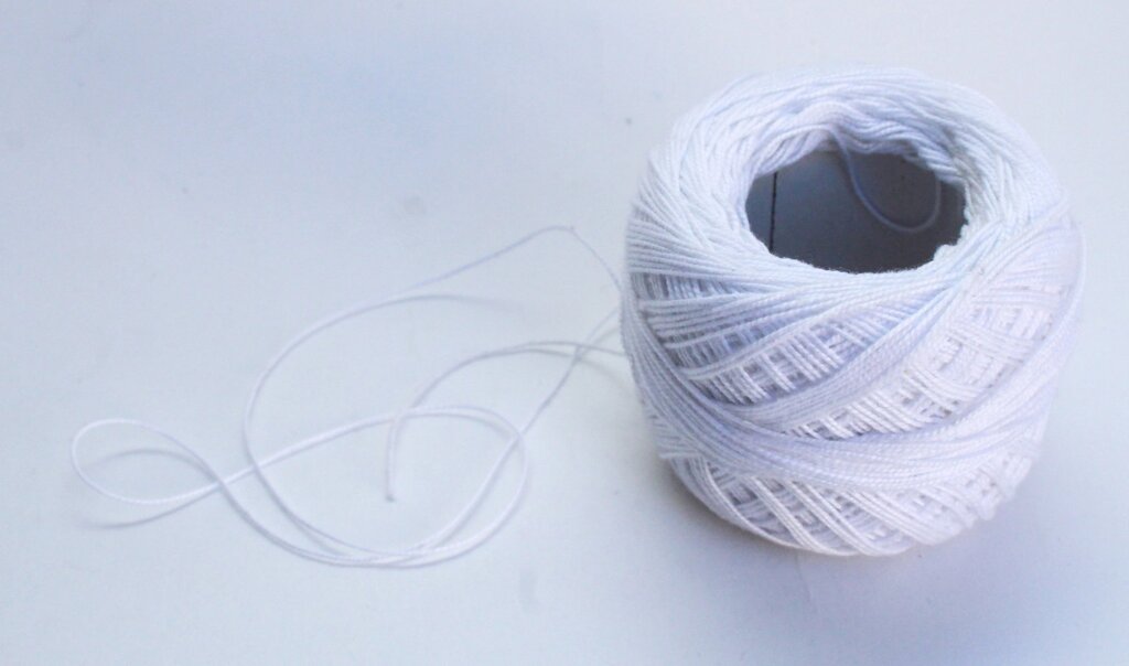 Нитки для вязания "Ирис", белые от компании Интернет-магазин VPROK_kz - фото 1