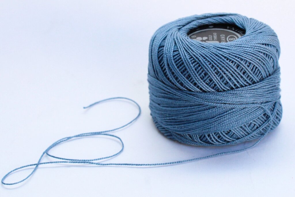 Нитки для вязания "Ирис", голубые от компании Интернет-магазин VPROK_kz - фото 1