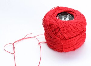 Нитки для вязания "Ирис", красные