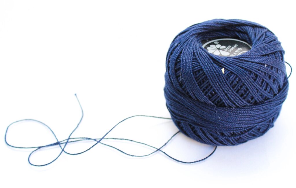 Нитки для вязания "Ирис", синие от компании Интернет-магазин VPROK_kz - фото 1