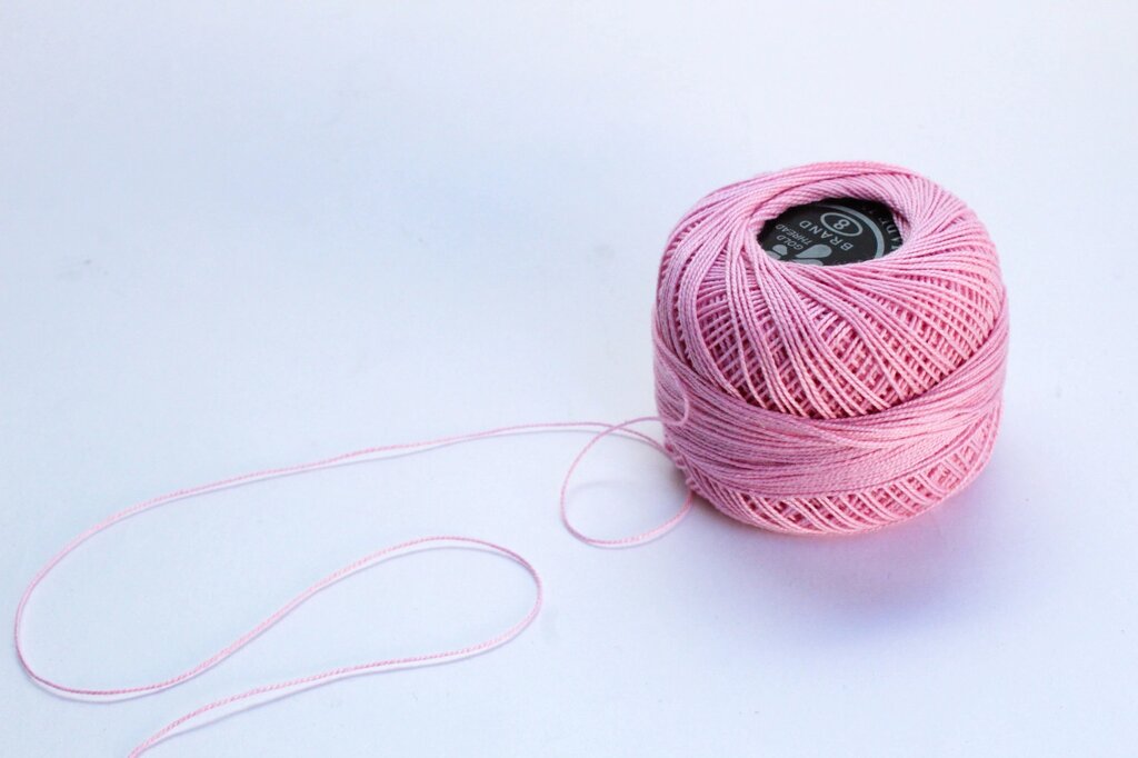 Нитки для вязания "Ирис", светло-розовые от компании Интернет-магазин VPROK_kz - фото 1