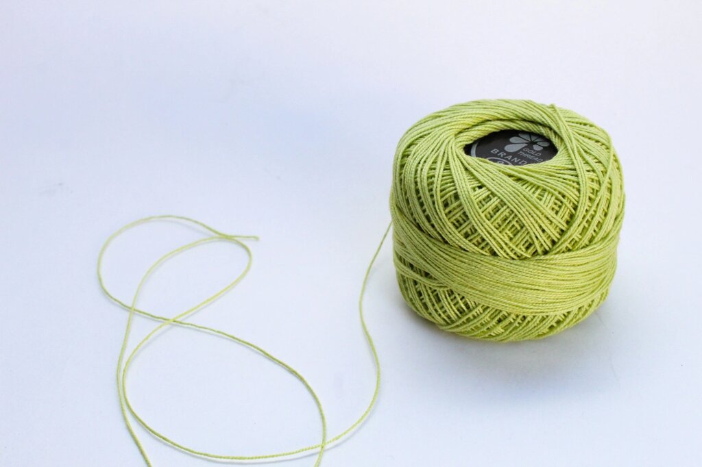Нитки для вязания "Ирис", светло-зеленые от компании Интернет-магазин VPROK_kz - фото 1