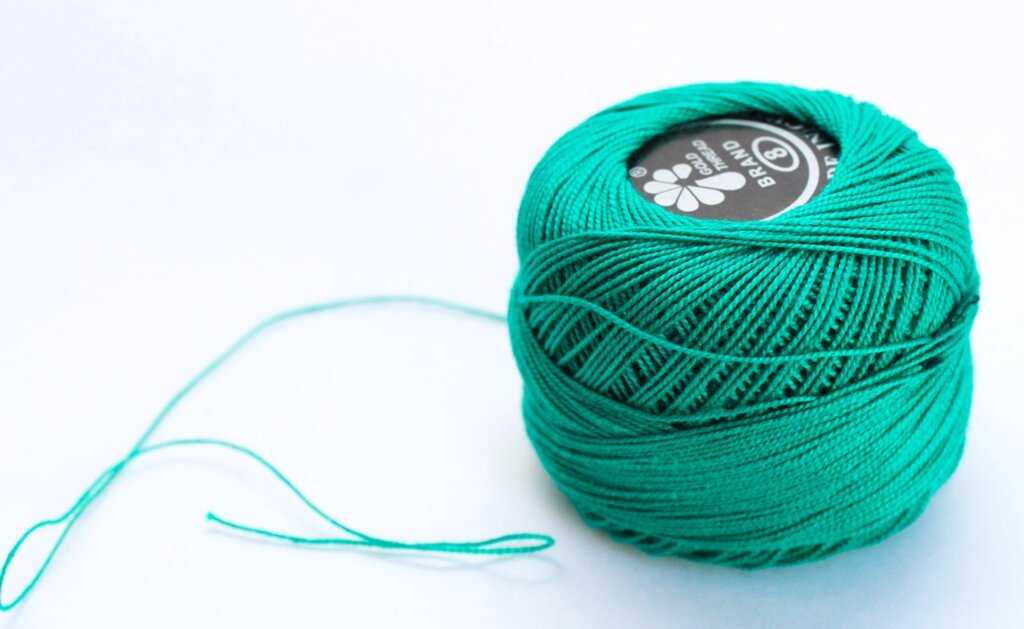 Нитки для вязания "Ирис", зеленые от компании Интернет-магазин VPROK_kz - фото 1