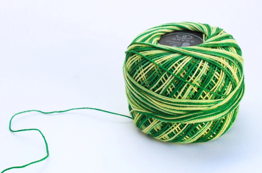 Нитки для вязания "Ирис", желто-зеленые от компании Интернет-магазин VPROK_kz - фото 1