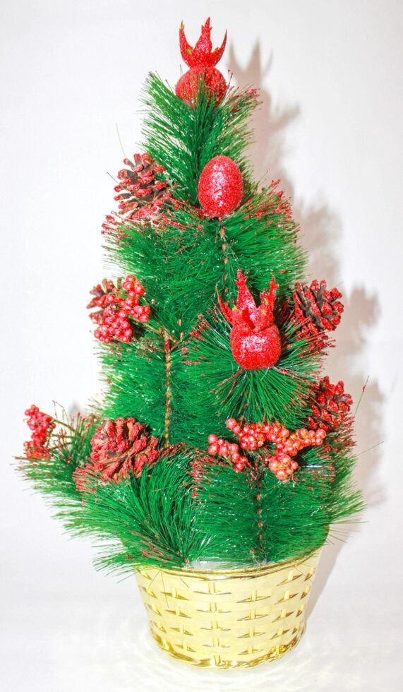 Новогодняя елочка с красными шишками, 40 см от компании Интернет-магазин VPROK_kz - фото 1