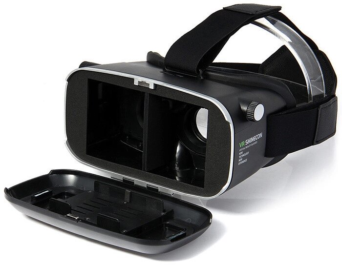 Очки виртуальной реальности VR shinecon с откидной передней панелью от компании Интернет-магазин VPROK_kz - фото 1