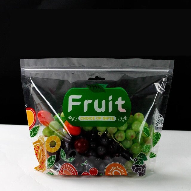 Пакет дой-пак прозрачный для хранения свежих фруктов 210x260 мм, zip-замок от компании Интернет-магазин VPROK_kz - фото 1