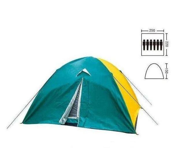Палатка туристическая шестиместная SY-021 220*250*150 ##от компании## Интернет-магазин VPROK_kz - ##фото## 1