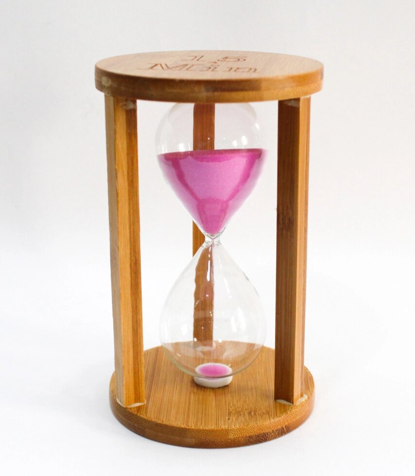 Песочные часы, деревянные, 17*10 см, 15 мин от компании Интернет-магазин VPROK_kz - фото 1