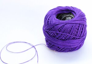 Нитки для вязания "Ирис", фиолетовые