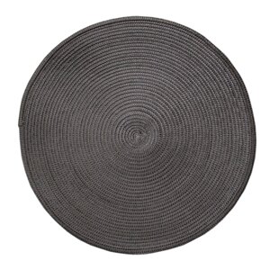 Круглая скатерть для сервировки стола, черная, D 38 см