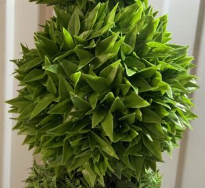 Искусственный самшит, шар (крупные листья) без кашпо, D50 см