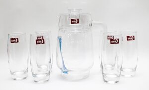 Кувшин со стаканами, (6 стаканов)