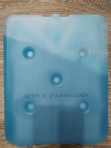 Аккумулятор холода гелевый для хранения медпрепаратов при температуре от + 2 °C до + 8 °C, 0,6 кг