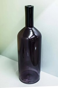 Декоративная бутылка-сувенир (фиолетовое стекло),43см