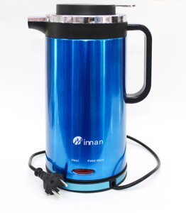 Электрический чайник-термос INNAN, синий, 2 л.