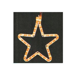 Декоративная светящаяся акриловая фигура "Звезда оранжевая"
