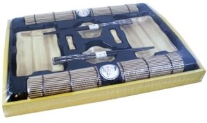 9586 FISSMAN Набор для суши 10 пр. на 2 персоны в деревянной коробке (керамика, бамбук, дерево)