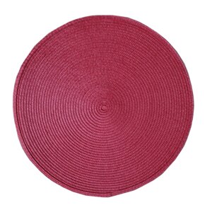 Круглая скатерть для сервировки стола, красная, D 38 см