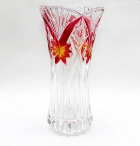 Настольная стеклянная ваза, 29 см