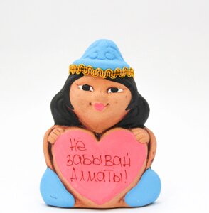 Статуэтка глиняная "Вспоминай алматы, девушка", 10 см в Алматы от компании Интернет-магазин VPROK_kz