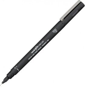 Ручка лайнер Uni Pin Fine Linе Черная 0.4 мм