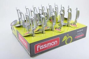 7007 FISSMAN Овощечистка - нож для чистки кожуры P-формы LUMINICA (в промо-коробке) (цинковый сплав)