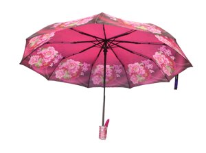 Полуавтоматический складной женский зонт LAN747red