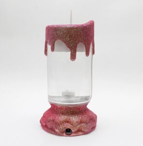Свеча-лампа декоративная Romantic Candle S-100, красная, 17 см
