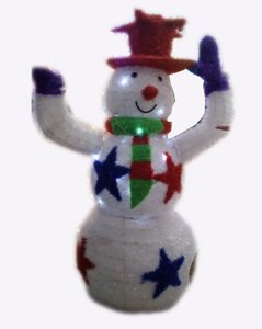Фигура световая "Снеговик" 135*60 см в Алматы от компании Интернет-магазин VPROK_kz