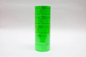 Ценники зеленые, ширина 4 см