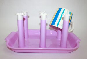 Сушилка для детской посуды, 26 см, фиолетовая
