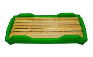 Детская мобильная кроватка, зеленая