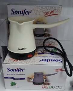 Кофеварка-турка электрическая Sonifer SF-3503, белый