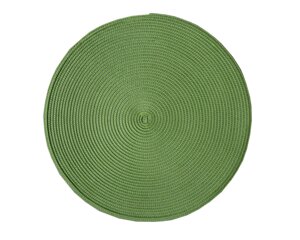 Круглая скатерть для сервировки стола, зеленая, D 38 см