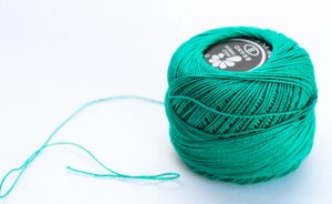 Нитки для вязания "Ирис", зеленые