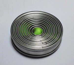 Набор вырубок "Круг" для мастики или теста 12 штук, диаметр 20-115 мм