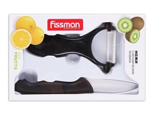 2603 FISSMAN Набор из разделочного ножа и ножа для чистки овощей Y-форма FRUTTA (керамика) в Алматы от компании Интернет-магазин VPROK_kz