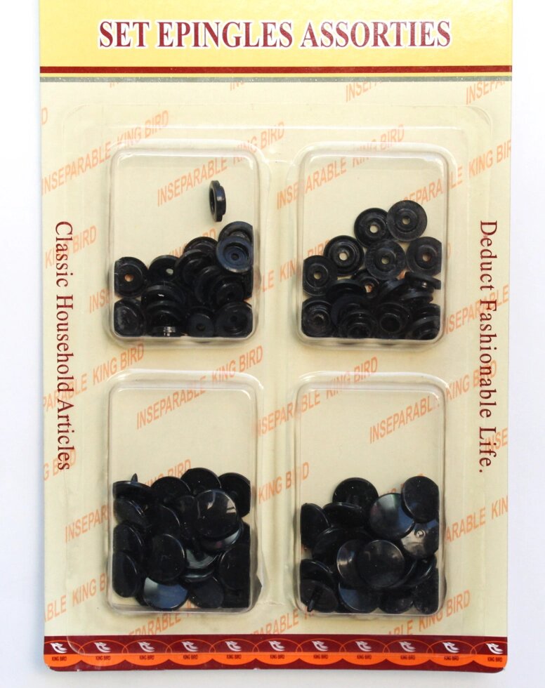 Пластиковые упаковочные заклепки, черные от компании Интернет-магазин VPROK_kz - фото 1