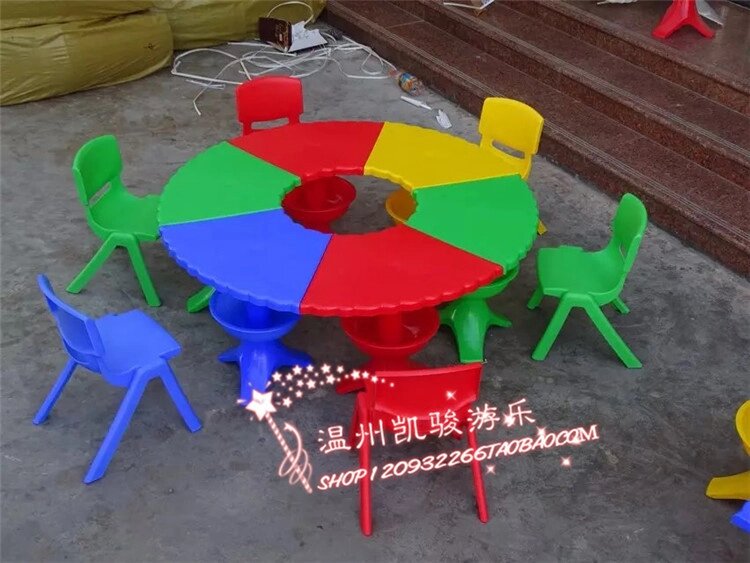 Пластиковый детский столик с секциями, 6 секций, Китай от компании Интернет-магазин VPROK_kz - фото 1