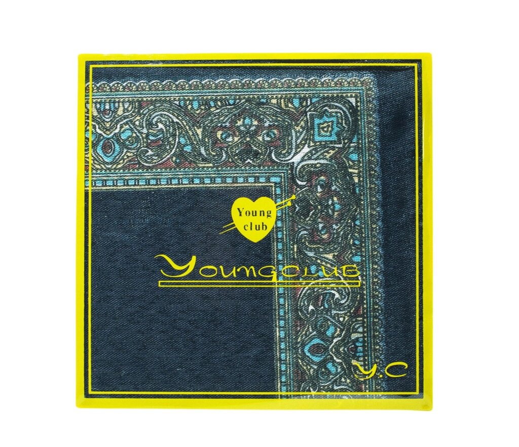 Платок носовой в упаковке (синий с голубым узором), 12 см от компании Интернет-магазин VPROK_kz - фото 1