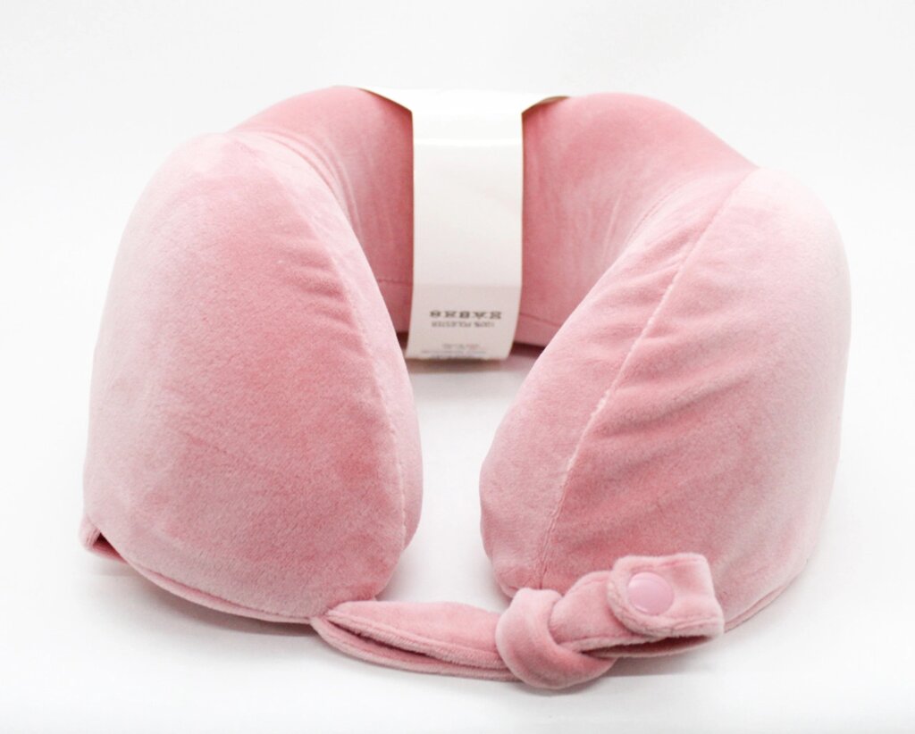 Подушка для путешествий, розовая, 24 см от компании Интернет-магазин VPROK_kz - фото 1