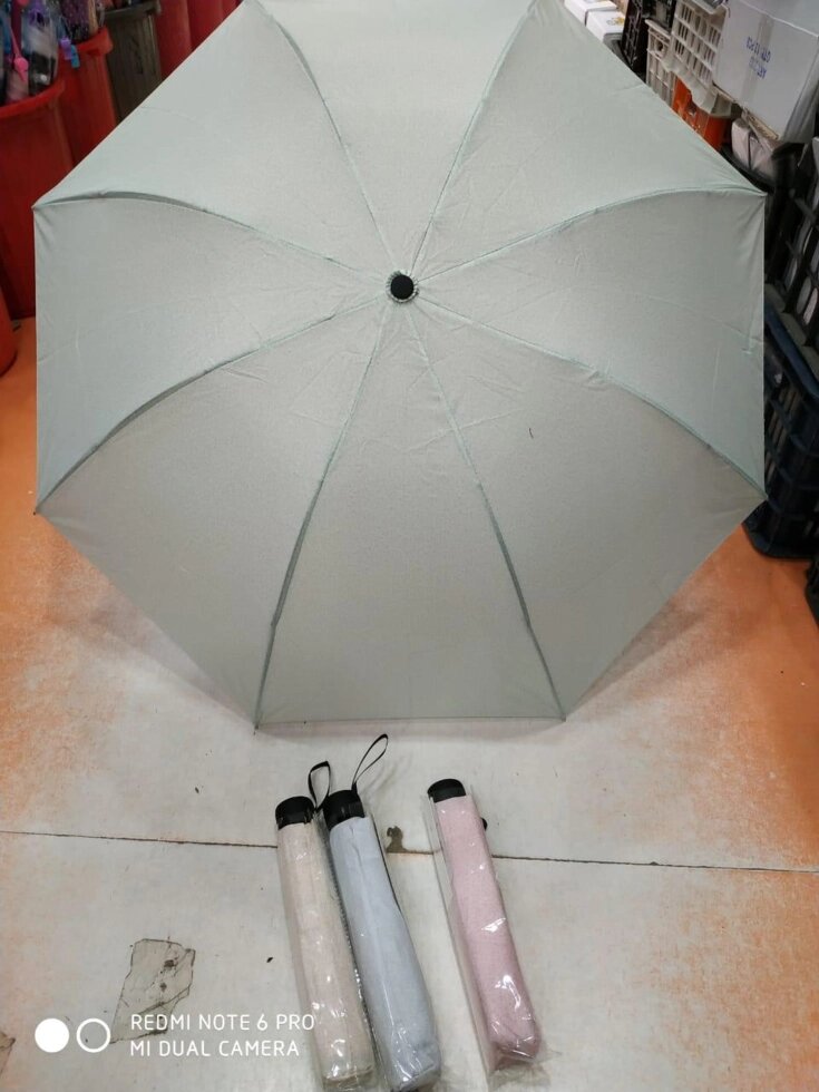 Полуавтоматический складной женский зонт, серый от компании Интернет-магазин VPROK_kz - фото 1