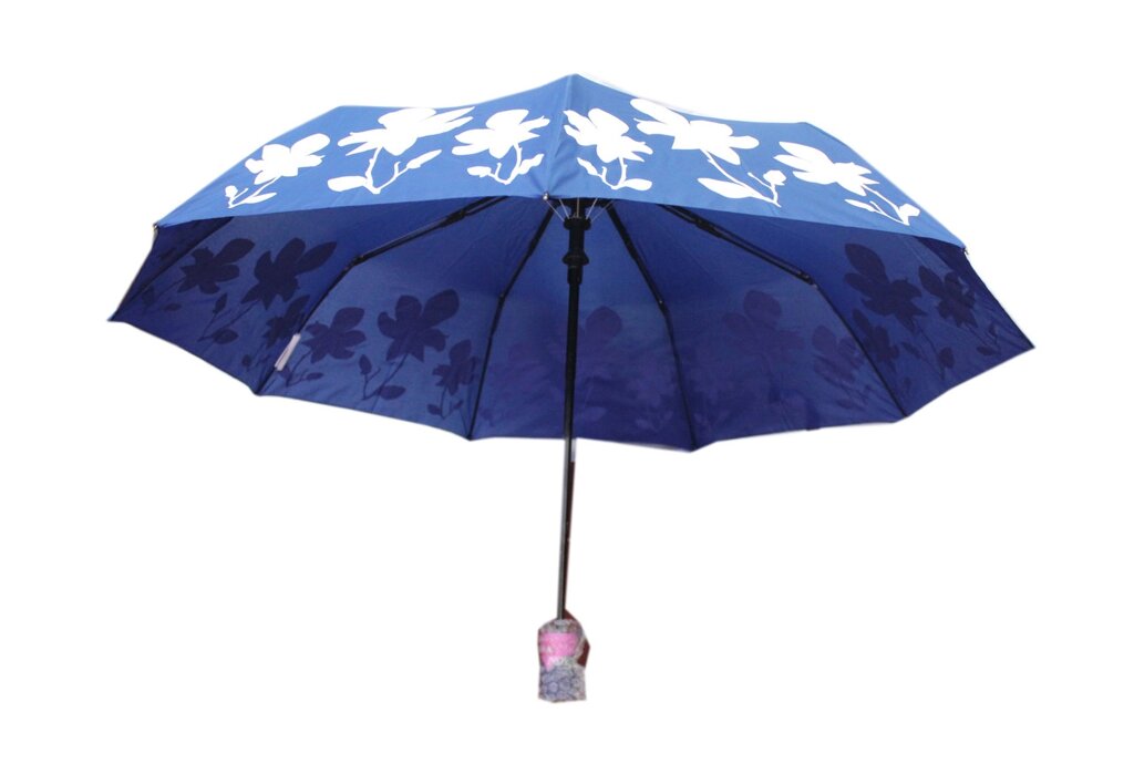 Полуавтоматический складной женский зонт W745blue от компании Интернет-магазин VPROK_kz - фото 1
