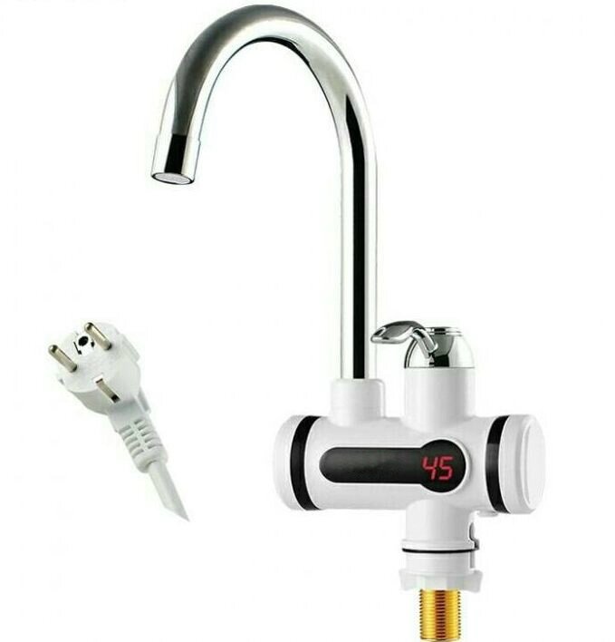 Проточный электрический водонагреватель c дисплеем Instant Electric Heating Water Faucet от компании Интернет-магазин VPROK_kz - фото 1